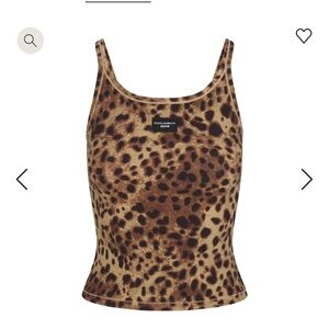 SKIMS X DOLCE & GABANNA COTTON RIB SCOOP TANK